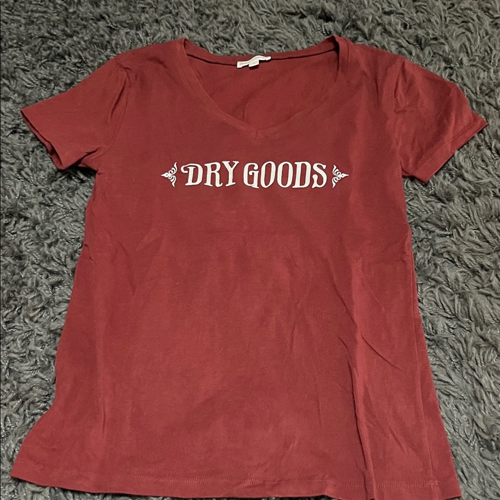 Zenana outfitters Dry Goods Women's Burgundy Short Sleeve Tee